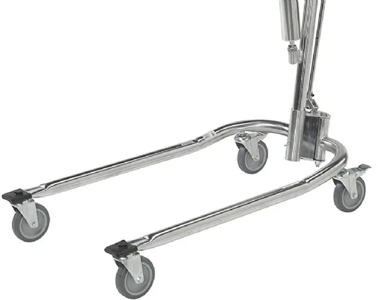3in. Caster Set for Drive Hydraulic Deluxe Chrome-Plated Patient Lift