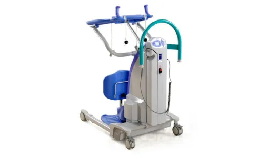 Arjo Sara Plus Electric Sit to Stand Lift, 420 lb. Weight Capacity, Supportive Knee Pad, Detachable Footplate
