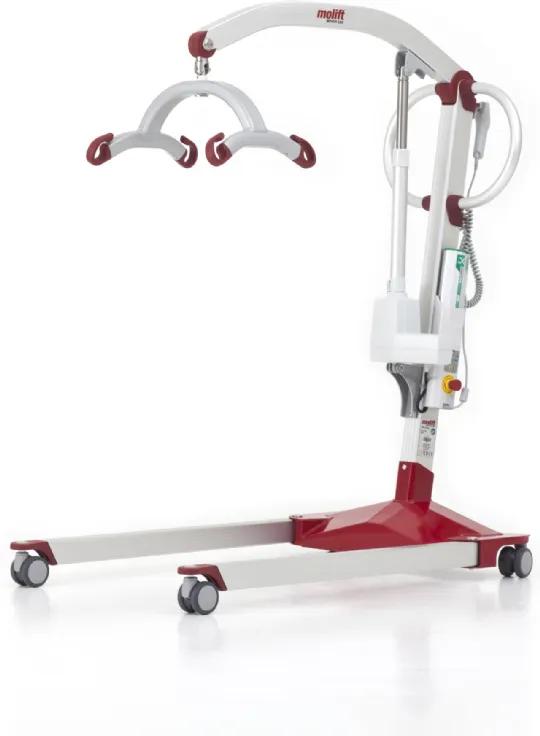 Etac Electric Patient Lift, Molift Mover 180 - 400 lb Weight Capacity, 53 in. Lifting Height, Ergonomic Caregiver Grip Points