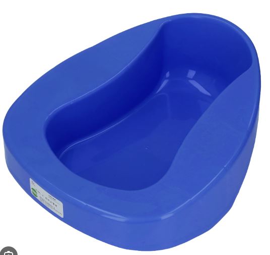 Plastic bed pan