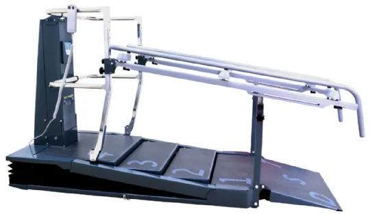 Training Stairs Ramp for Physical Therapy with Height Adjustable Handrails by DPE Medical