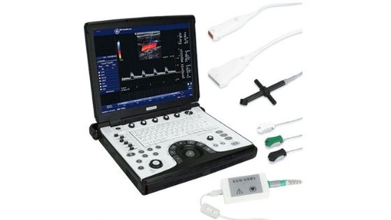 GE Vivid e Portable Ultrasound Machine with probes